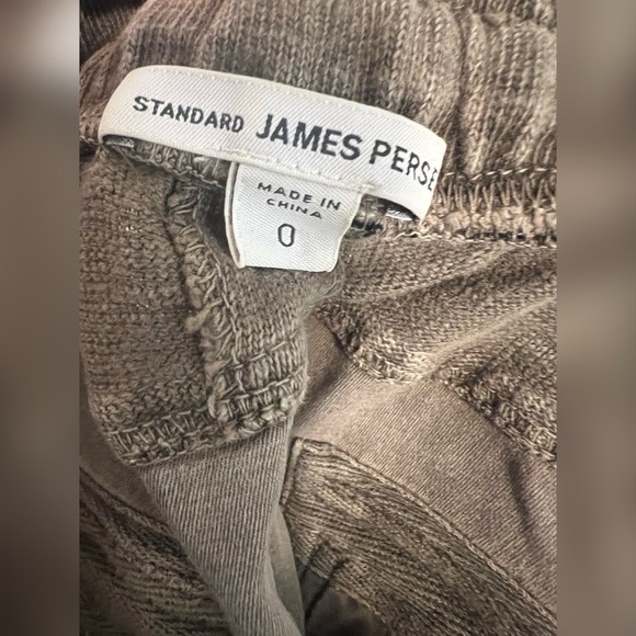 James Perse Contrast Sweatpants in Army Green Pigment Size XS $265 - Picture 5 of 6